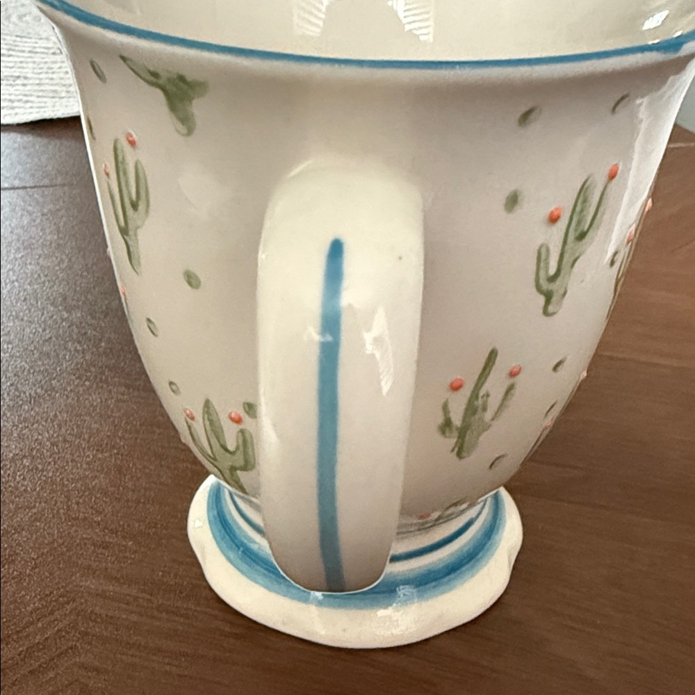 Cactus Patterned Ceramic Mug - Picture 4 of 6
